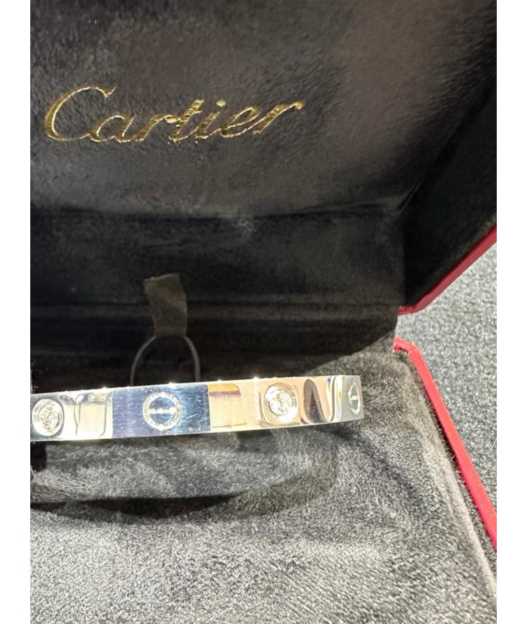 CARTIER Серебрянный браслет из белого золота, фото 5