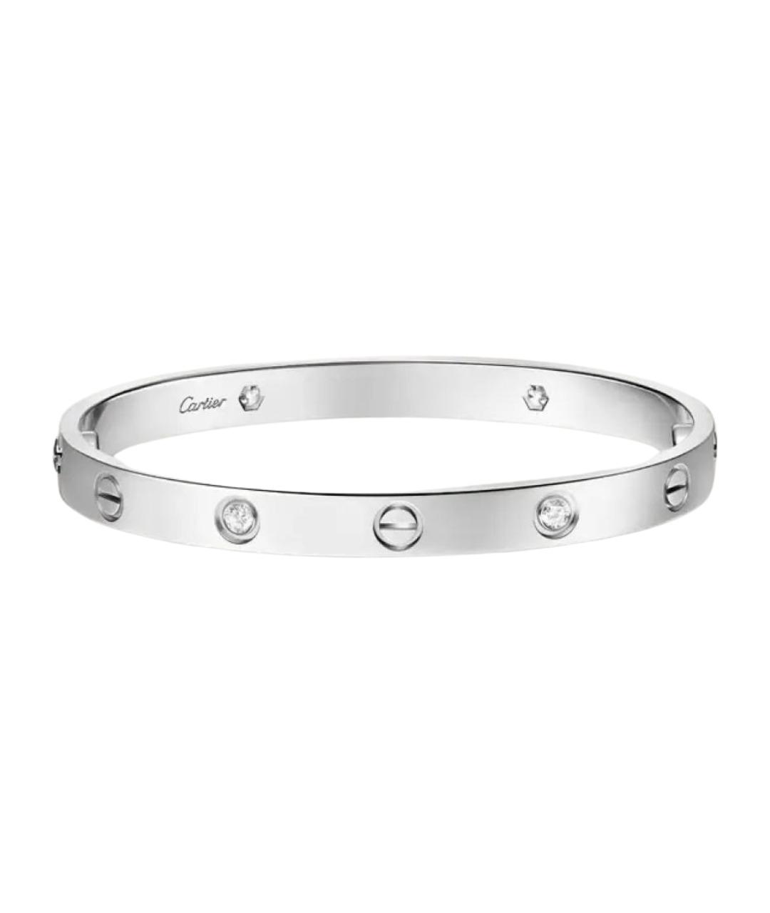 CARTIER Серебрянный браслет из белого золота, фото 1