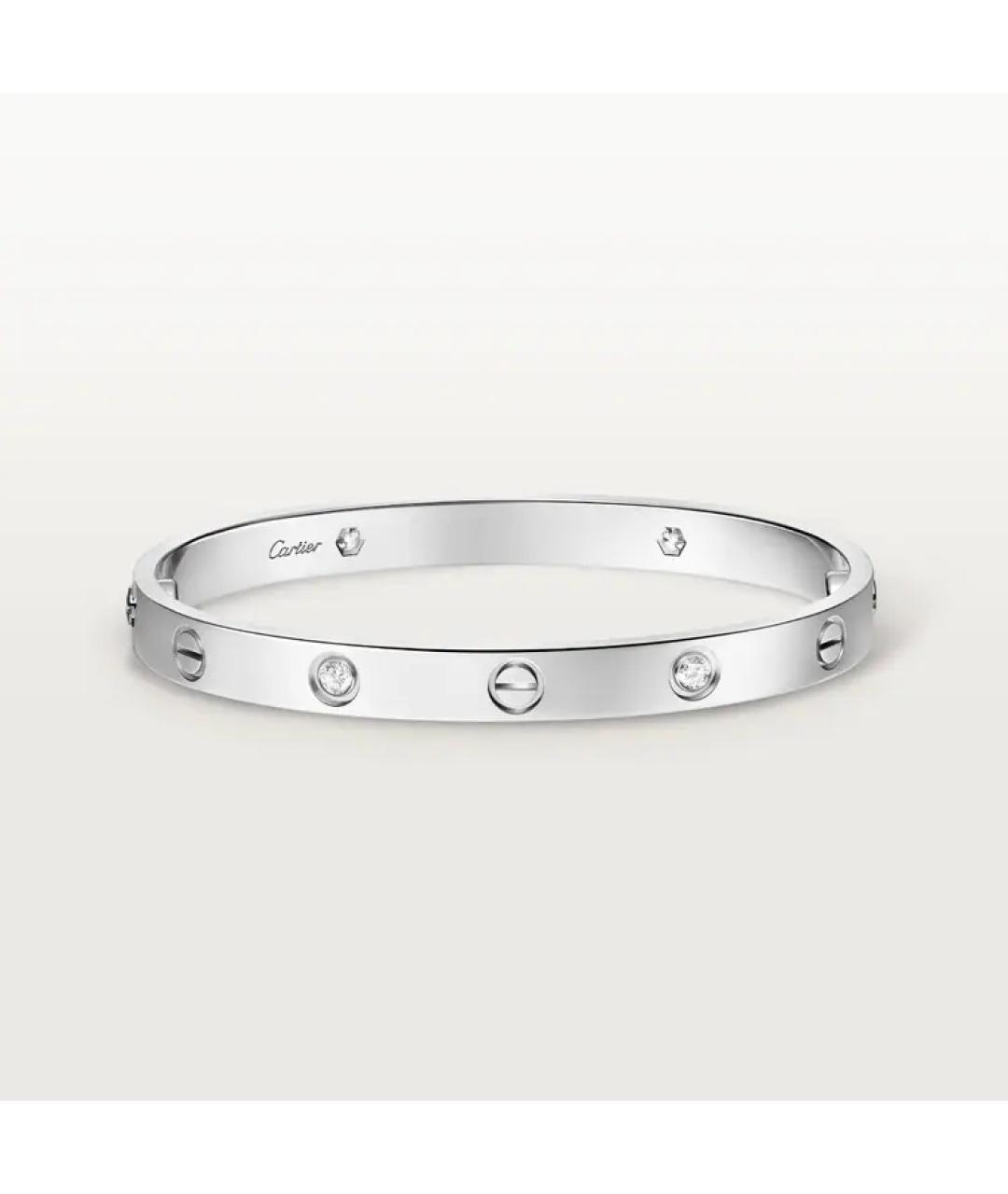 CARTIER Серебрянный браслет из белого золота, фото 6