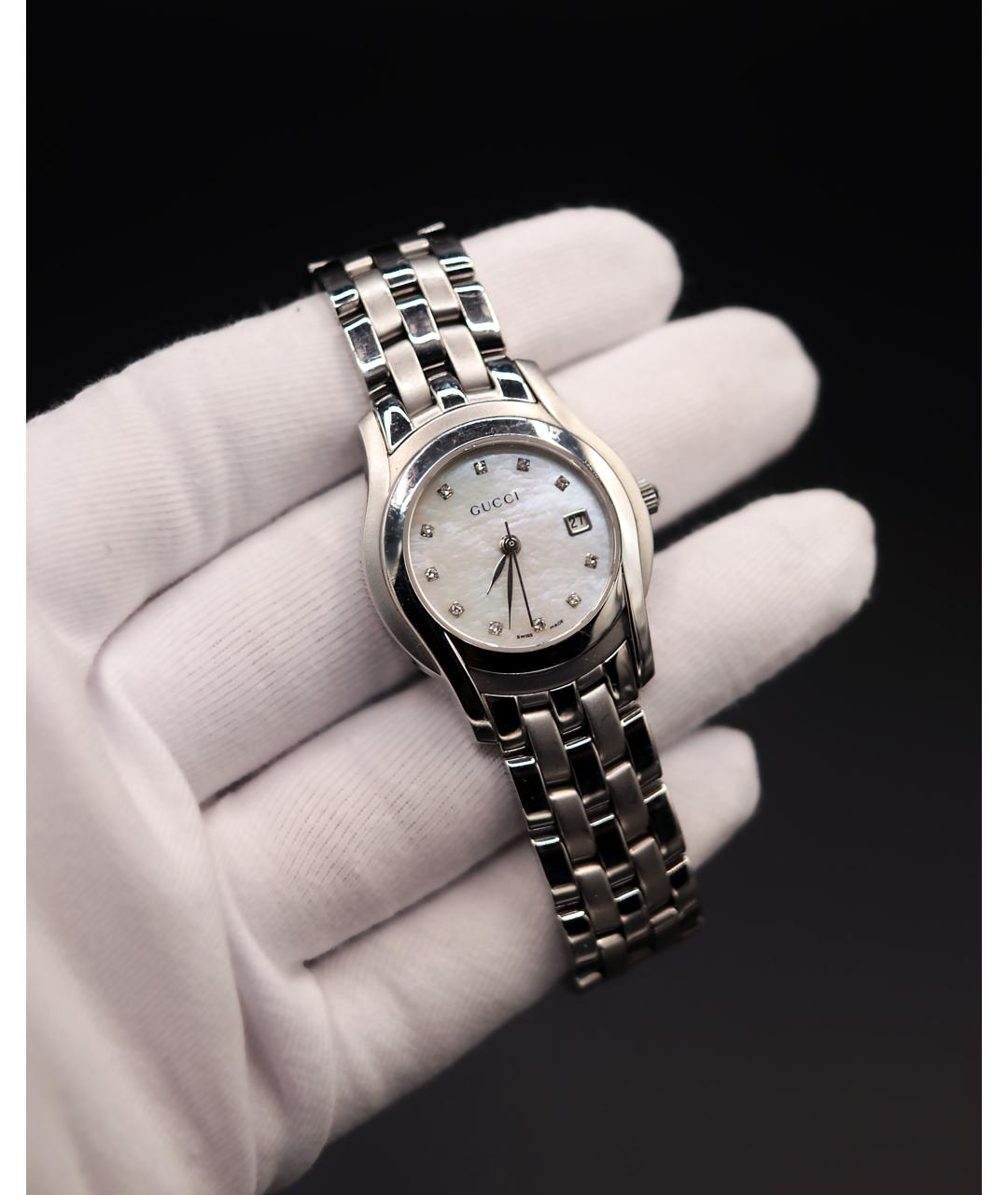 GUCCI Серебряные часы, фото 4