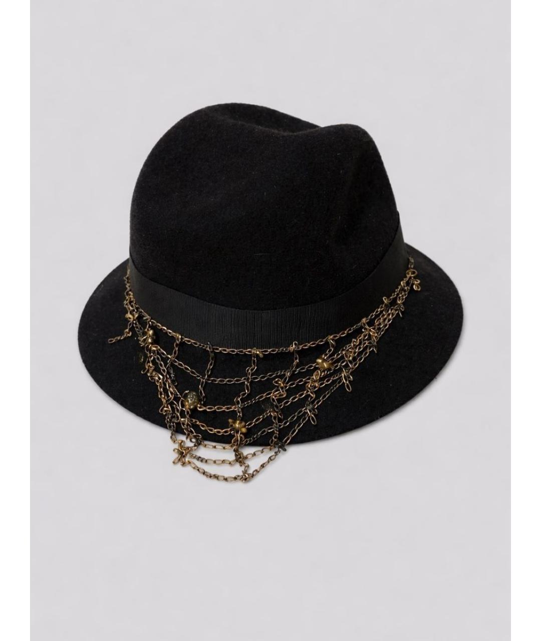 BORSALINO Черная шерстяная шляпа, фото 4