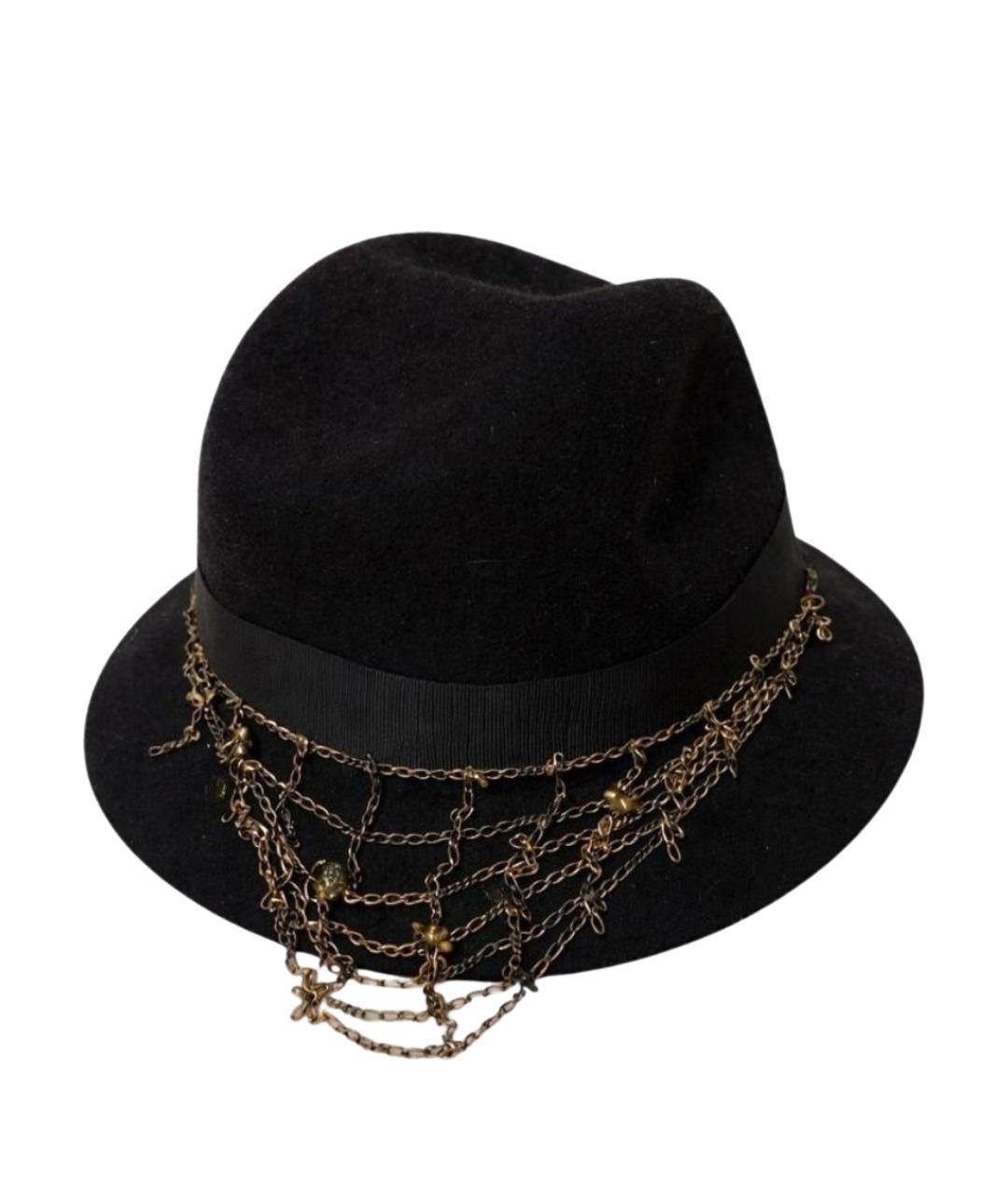 BORSALINO Черная шерстяная шляпа, фото 1