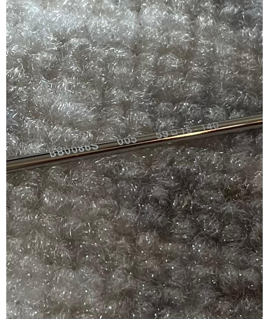 BALENCIAGA Серебряные металлические солнцезащитные очки, фото 4