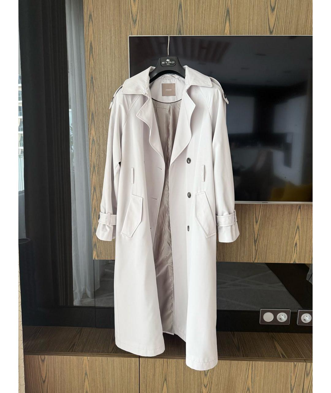 12 STOREEZ Серый полиэстеровый тренч/плащ, фото 5