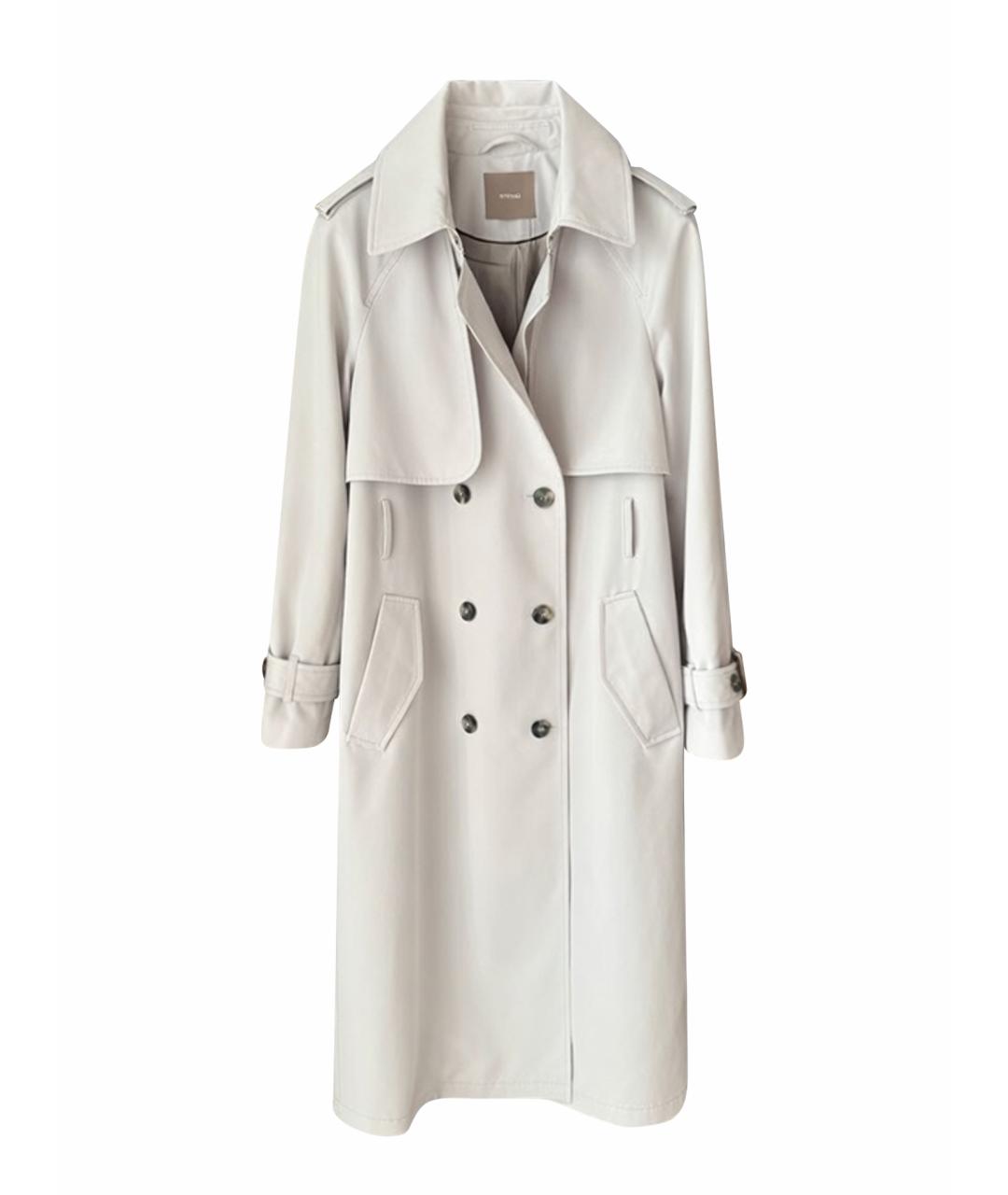 12 STOREEZ Серый полиэстеровый тренч/плащ, фото 1