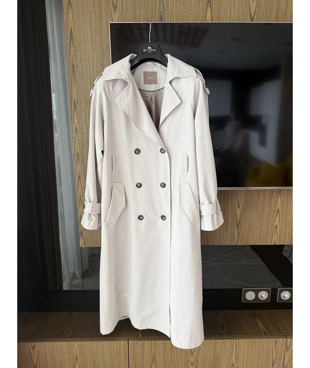 12 STOREEZ Серый полиэстеровый тренч/плащ, фото 9