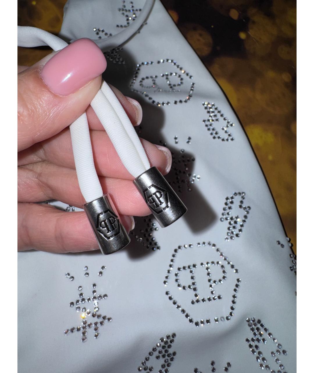 PHILIPP PLEIN Белый полиэстеровый купальник, фото 3