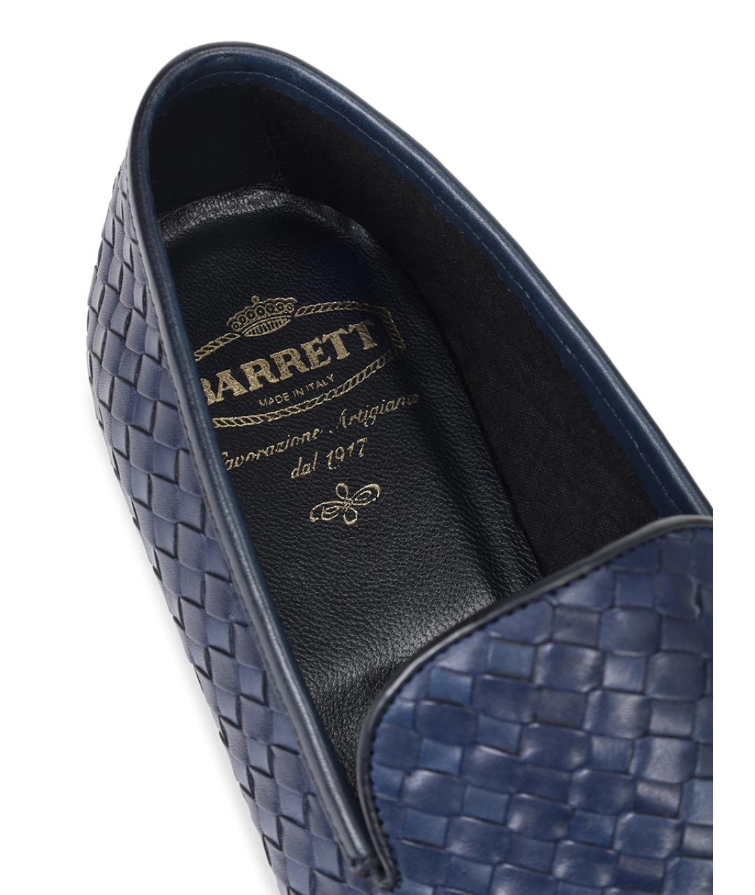 BARRETT Синие кожаные лоферы, фото 6