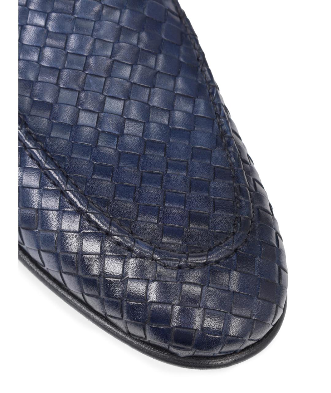 BARRETT Синие кожаные лоферы, фото 5