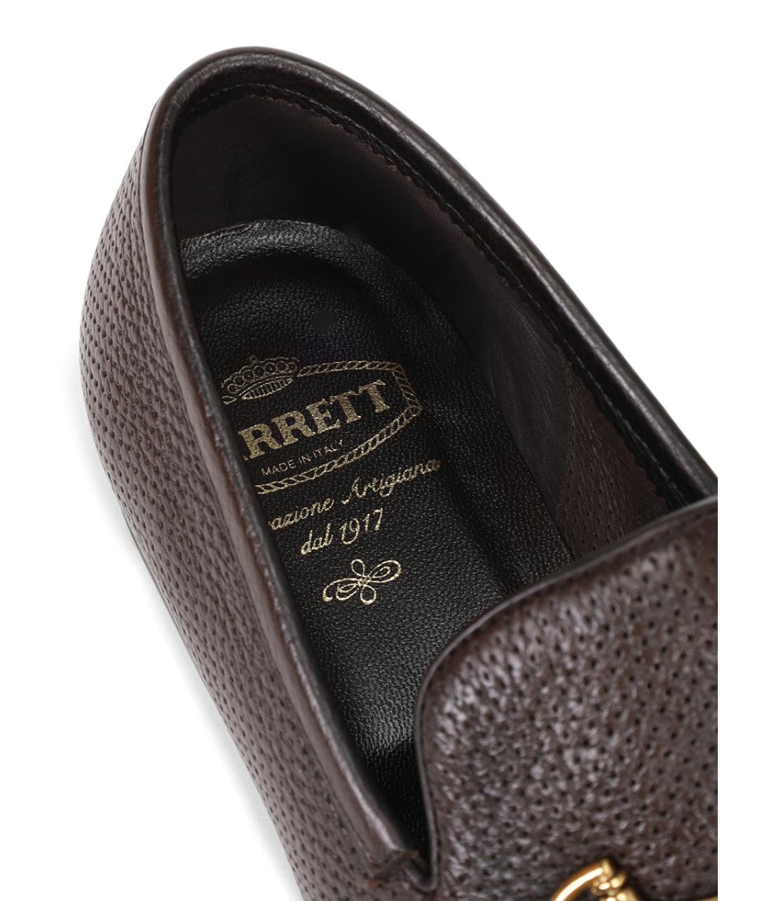 BARRETT Коричневые кожаные лоферы, фото 6