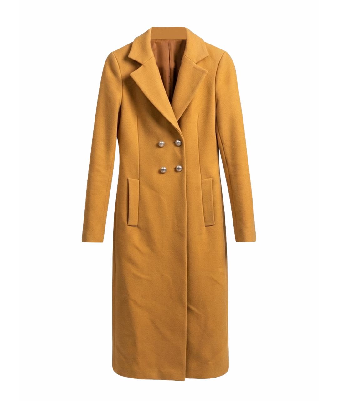 PINKO Горчичное пальто, фото 1