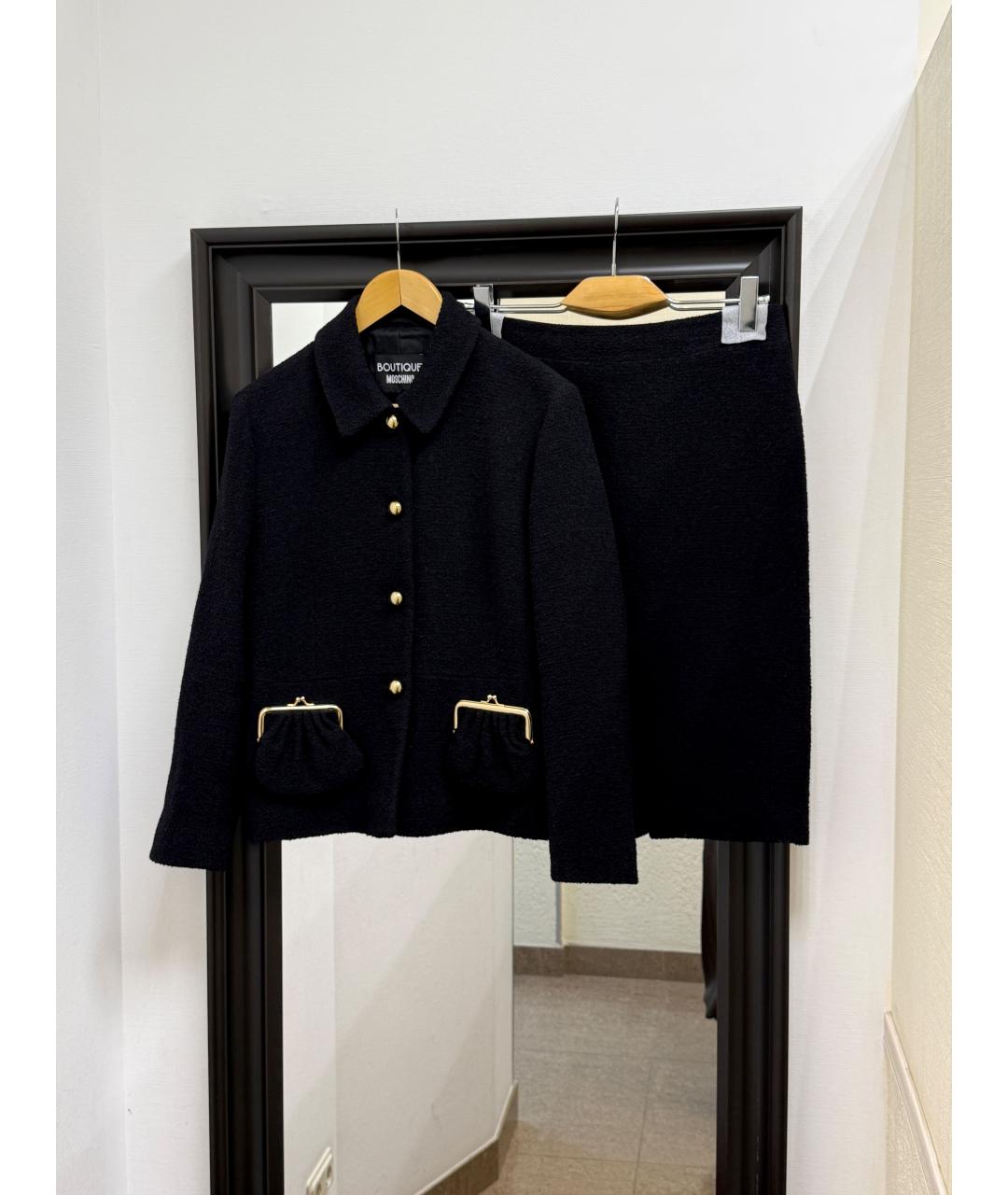 BOUTIQUE MOSCHINO Черный костюм с юбками, фото 2