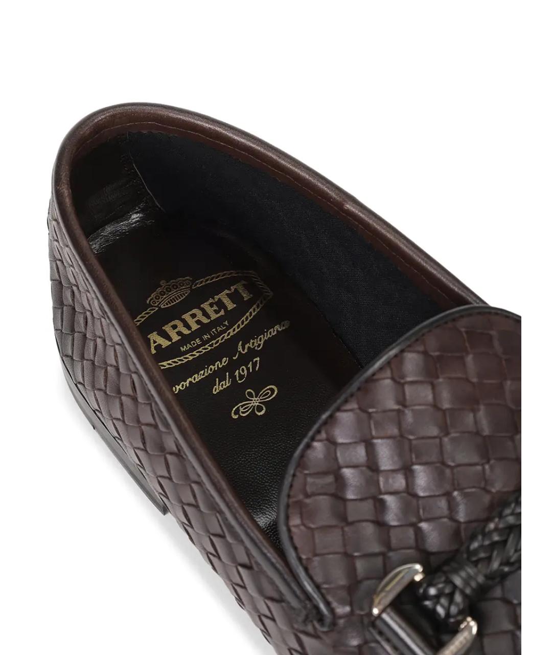 BARRETT Коричневые кожаные лоферы, фото 6