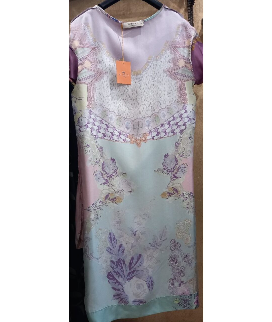 ETRO Мульти шелковое платье, фото 3