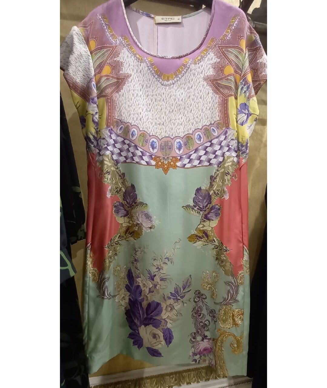 ETRO Мульти шелковое платье, фото 7