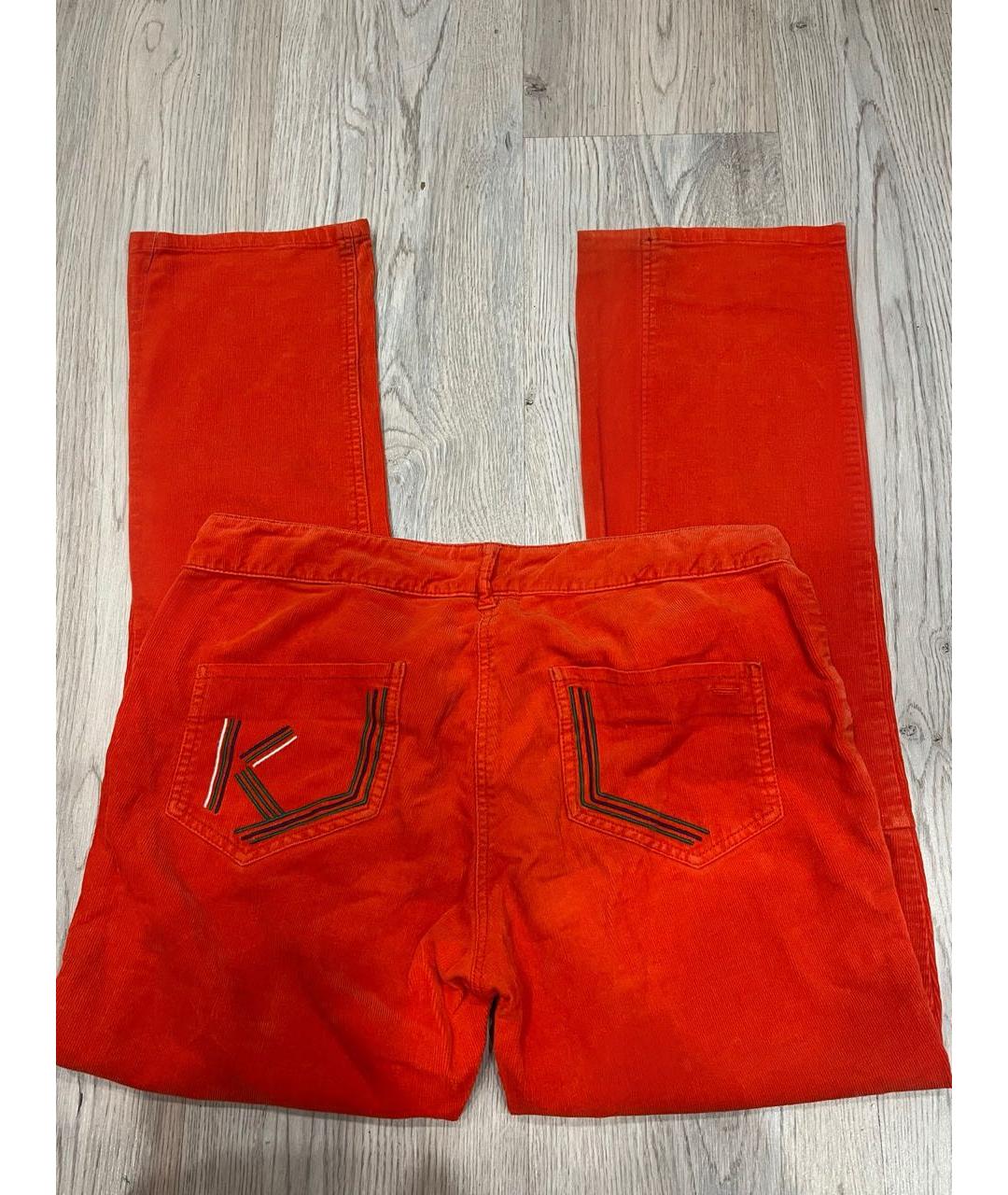 KENZO Оранжевое прямые джинсы, фото 5