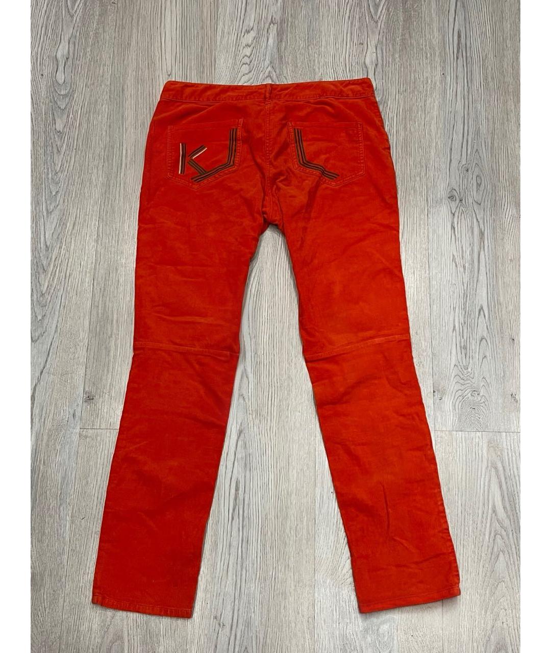 KENZO Оранжевое прямые джинсы, фото 2