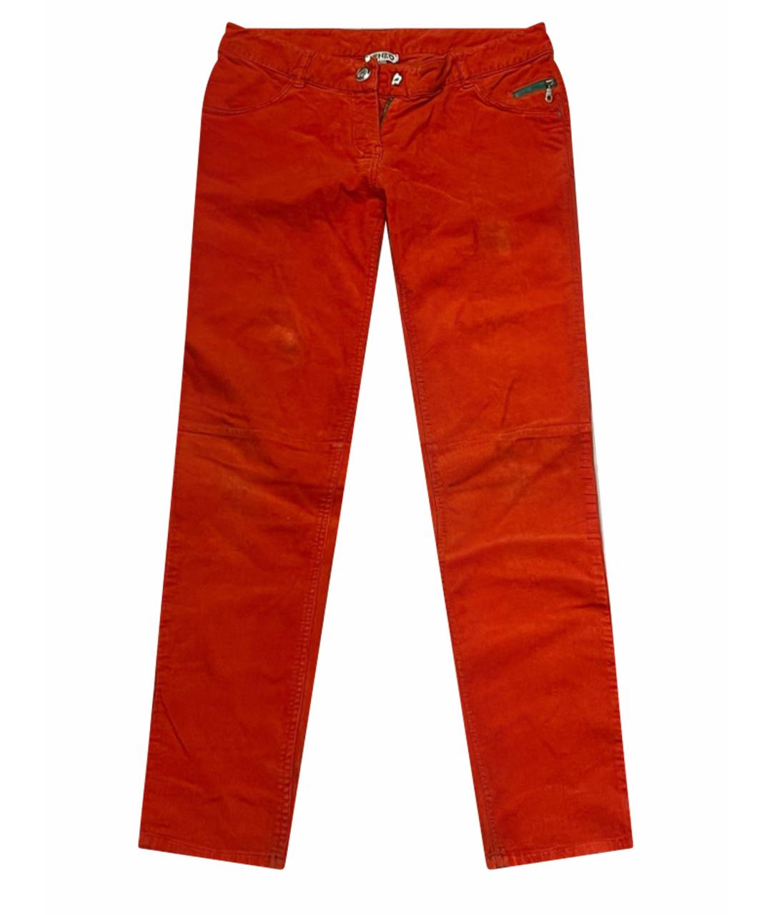 KENZO Оранжевое прямые джинсы, фото 1