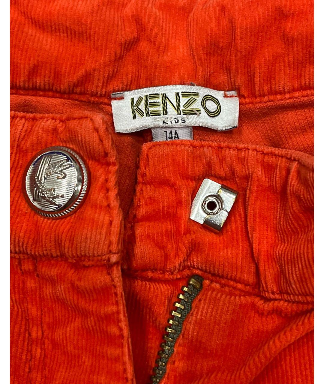 KENZO Оранжевое прямые джинсы, фото 3