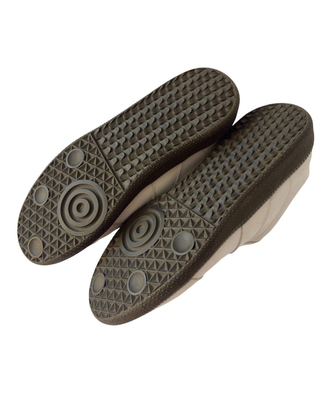 MAISON MARGIELA Белые нубуковые низкие кроссовки / кеды, фото 6