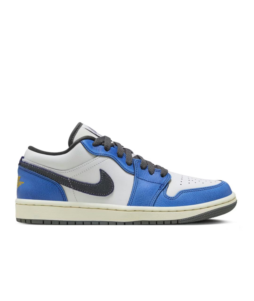 JORDAN Синие кожаные кроссовки, фото 1