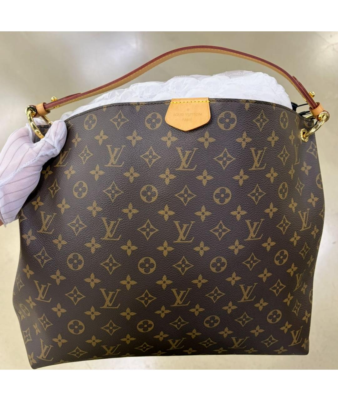 LOUIS VUITTON Коричневая сумка тоут, фото 2