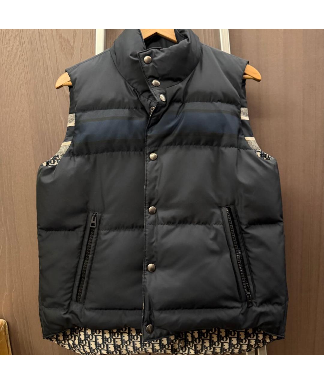 CHRISTIAN DIOR Темно-синий жилет, фото 3