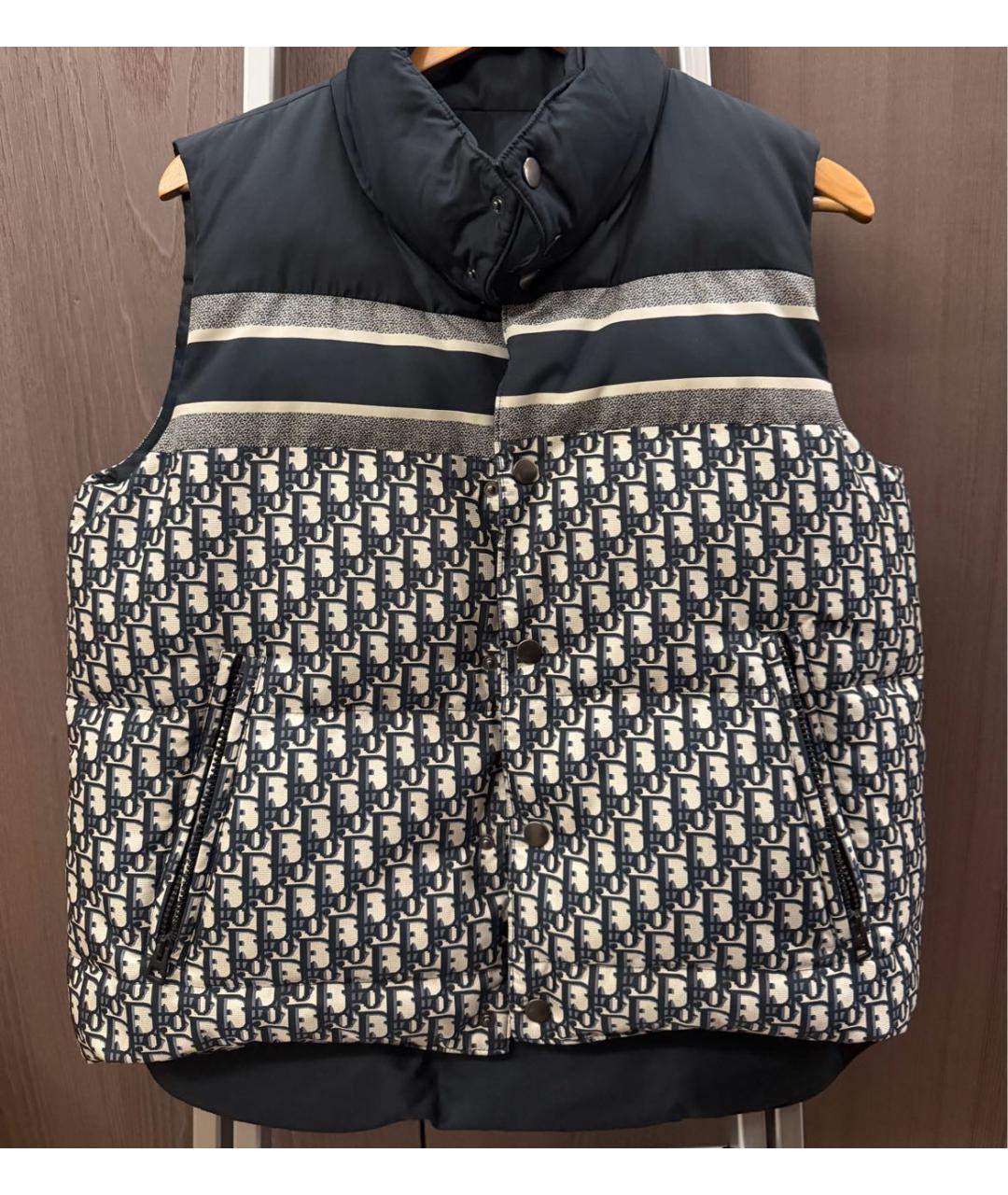 CHRISTIAN DIOR Темно-синий жилет, фото 6