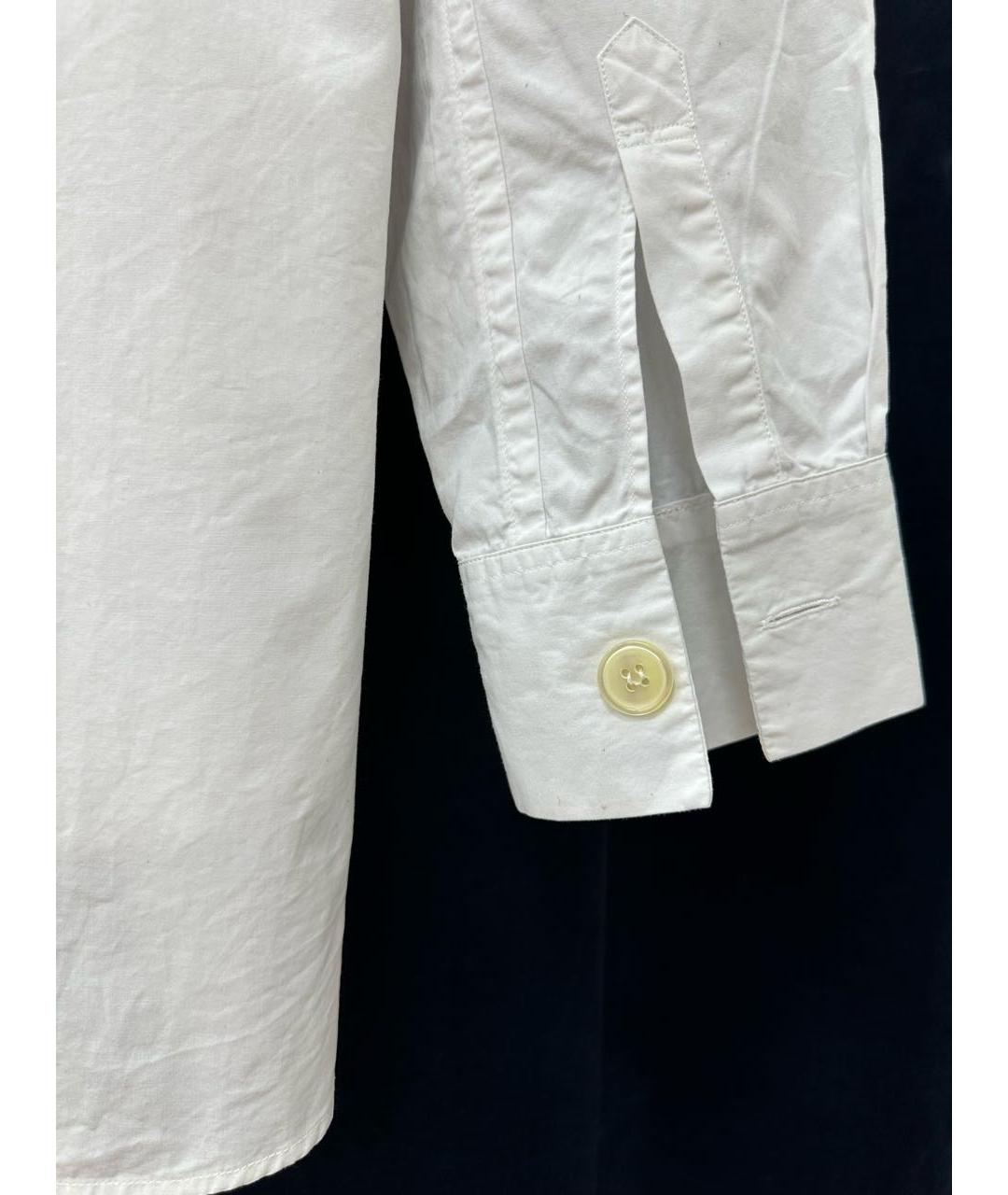 DOLCE&GABBANA Белая хлопковая рубашка, фото 5