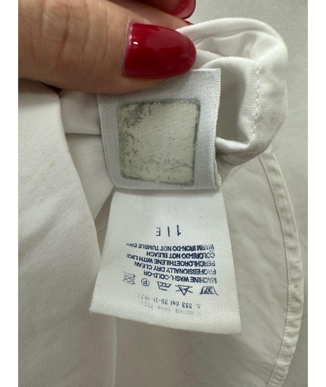 DOLCE&GABBANA Белая хлопковая рубашка, фото 7