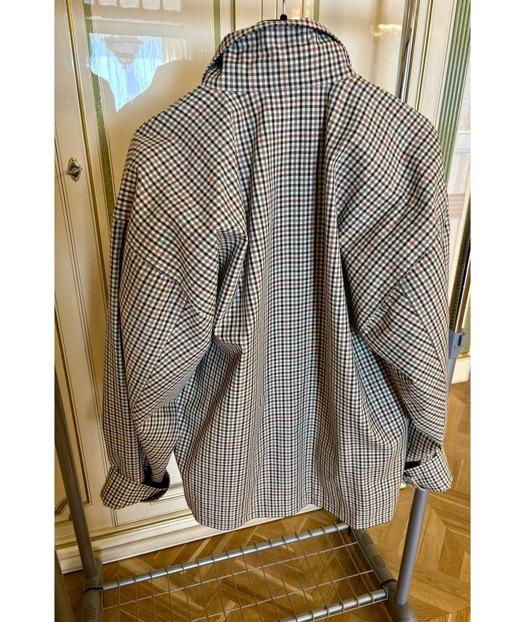 BALENCIAGA Бежевая хлопковая кэжуал рубашка, фото 2