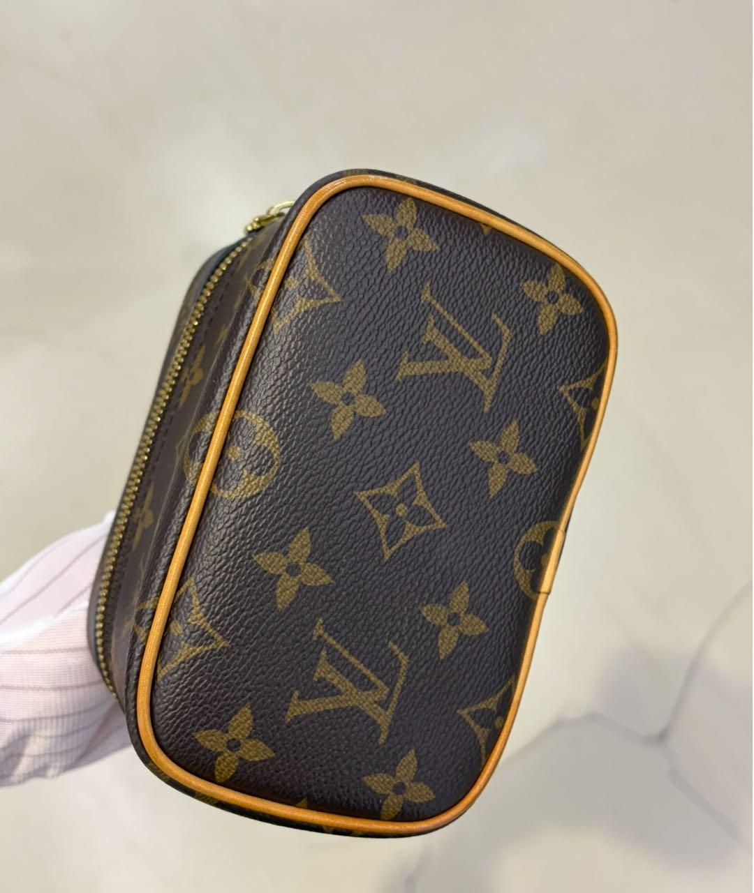 LOUIS VUITTON Коричневая сумка с короткими ручками, фото 4