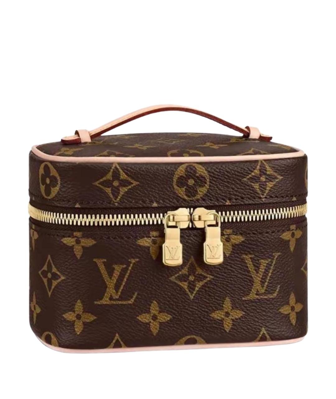 LOUIS VUITTON Коричневая сумка с короткими ручками, фото 1