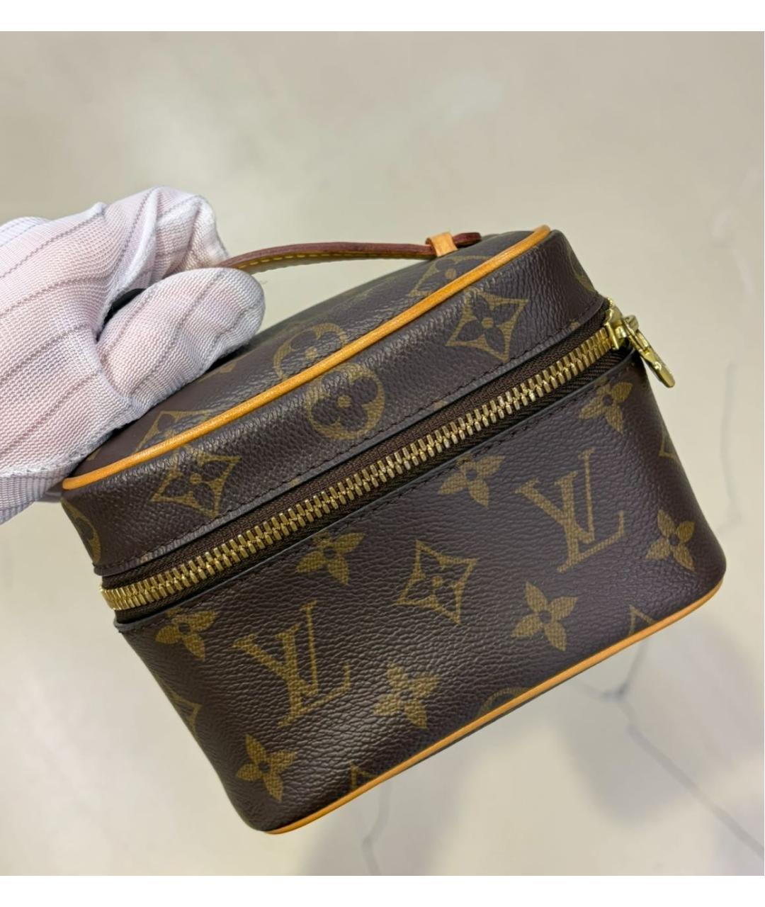LOUIS VUITTON Коричневая сумка с короткими ручками, фото 2