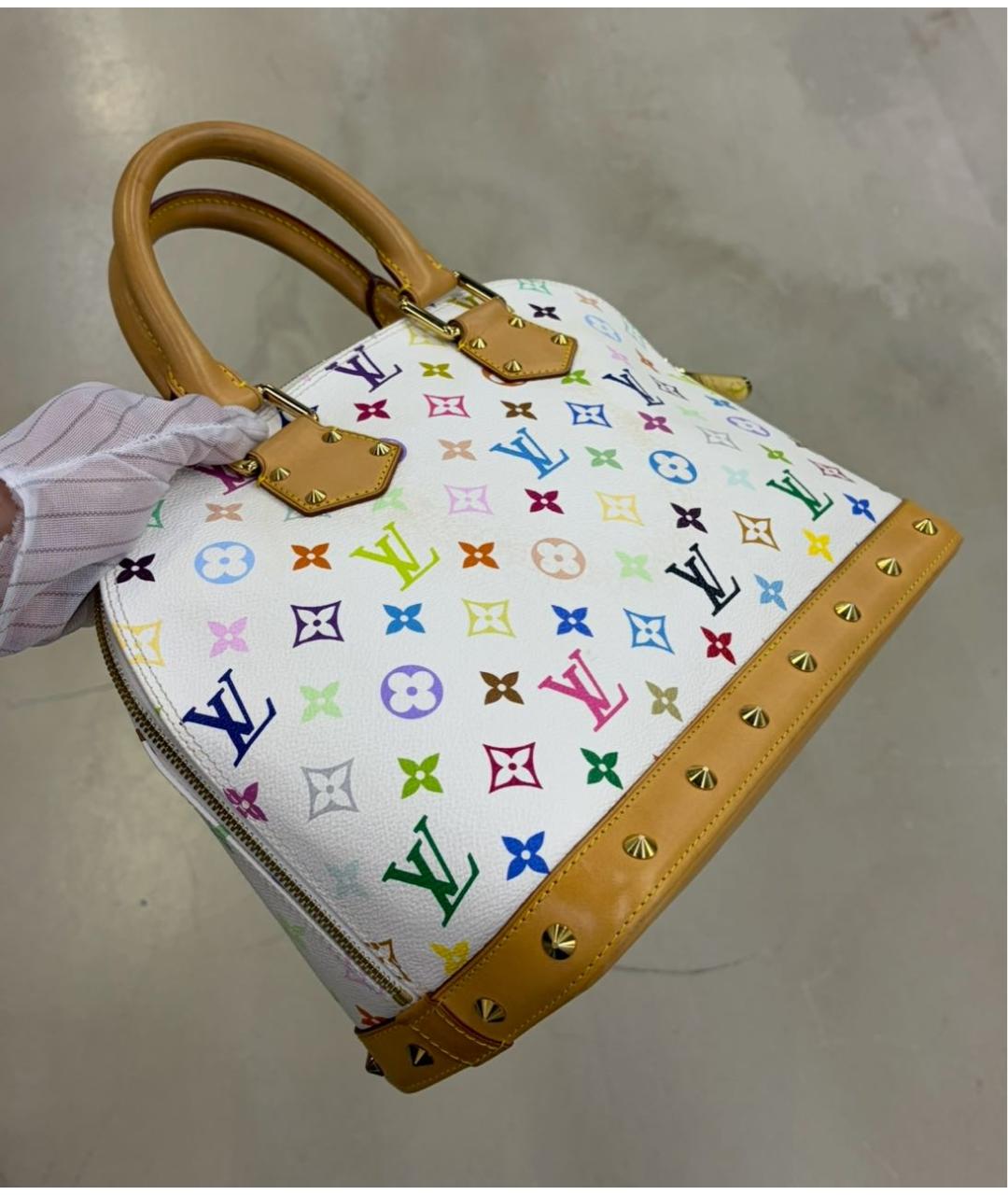 LOUIS VUITTON Белая сумка с короткими ручками, фото 2