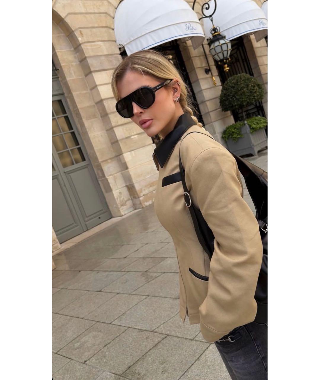 PRADA Черные пластиковые солнцезащитные очки, фото 5