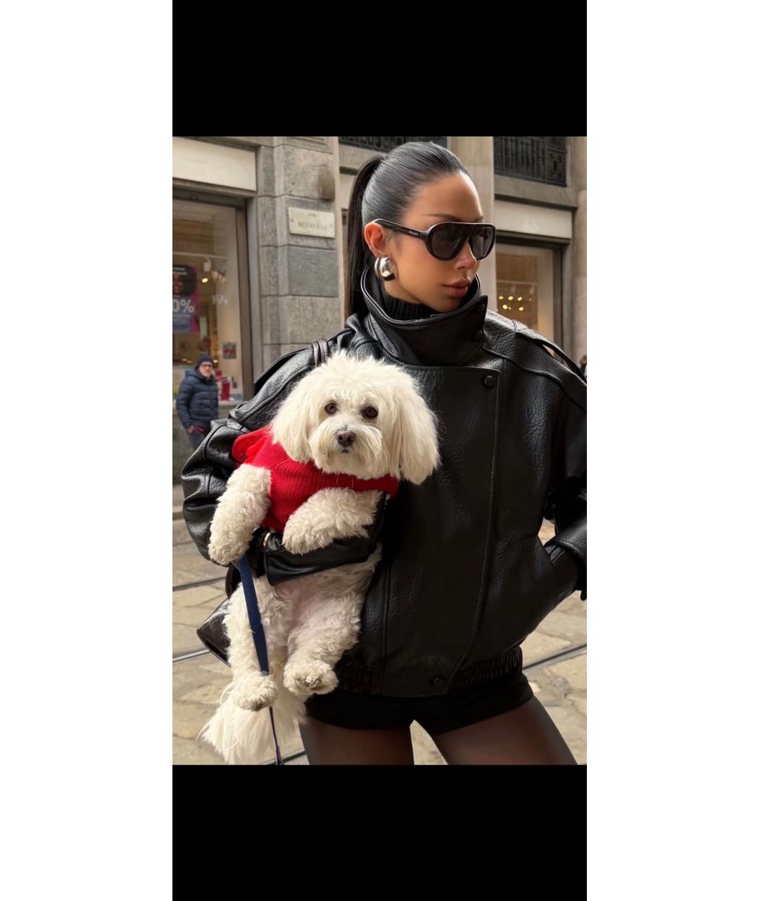 PRADA Черные пластиковые солнцезащитные очки, фото 7