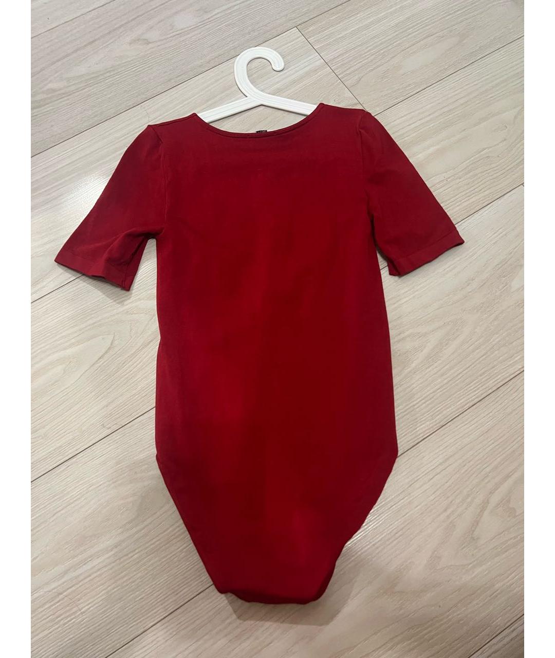 WOLFORD Бордовая хлопковая футболка, фото 2