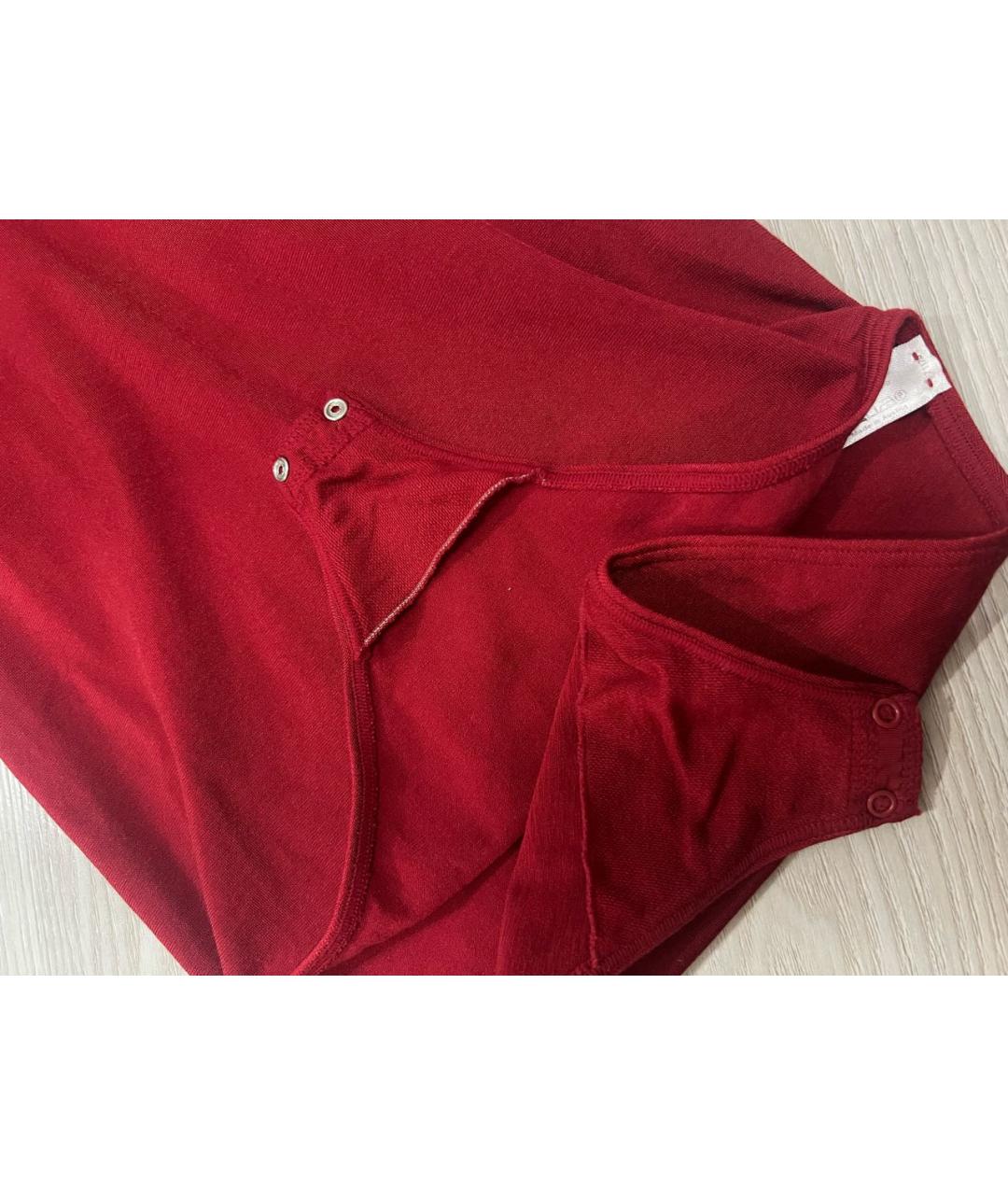 WOLFORD Бордовая хлопковая футболка, фото 4