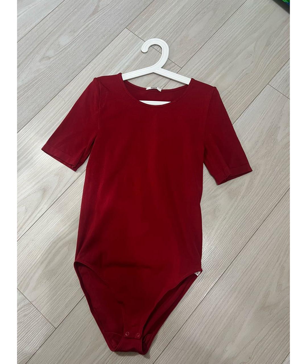 WOLFORD Бордовая хлопковая футболка, фото 5