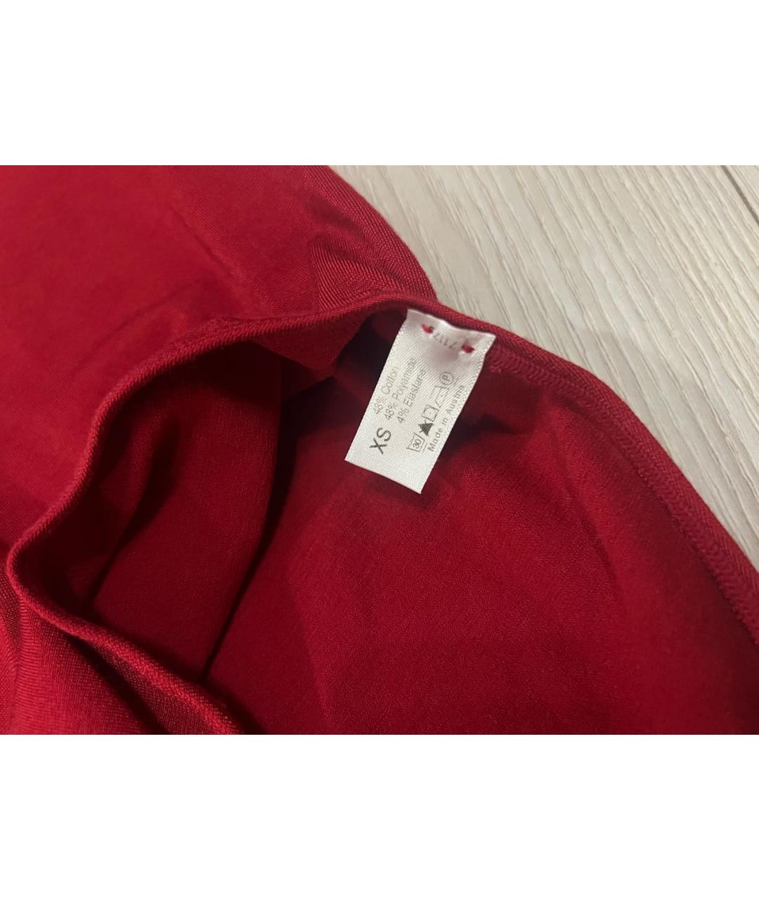 WOLFORD Бордовая хлопковая футболка, фото 3