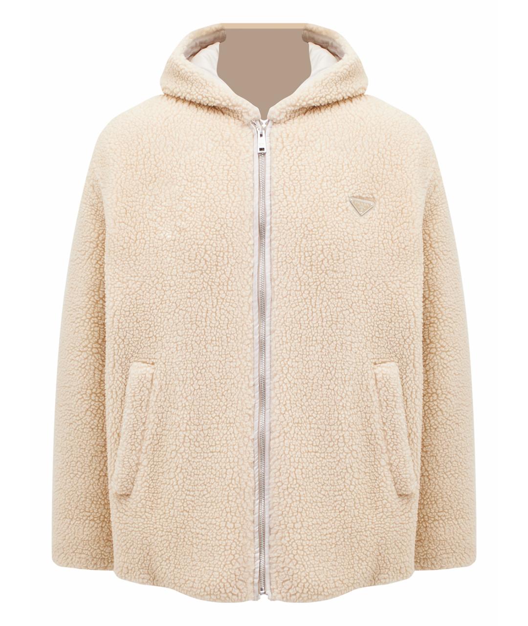 PRADA Бежевая кашемировая куртка, фото 1