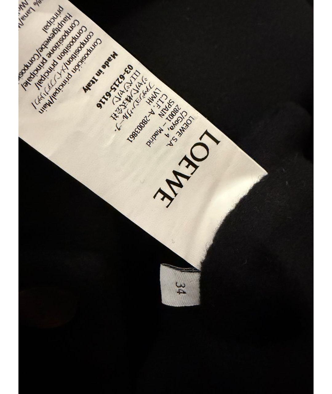 LOEWE Черная шерстяная куртка, фото 4