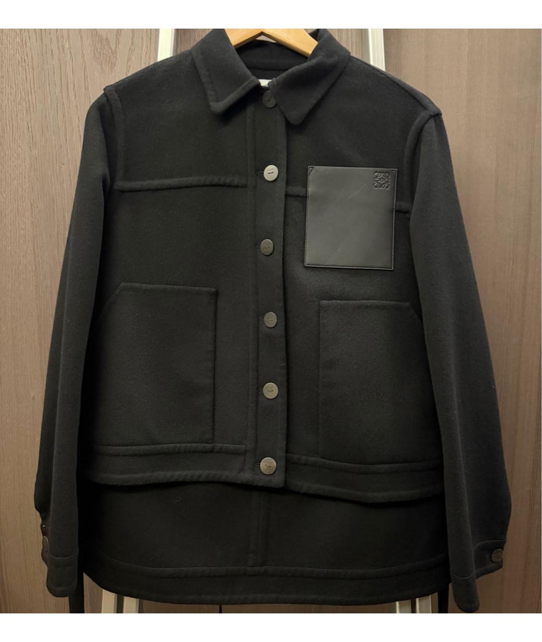 LOEWE Черная шерстяная куртка, фото 5