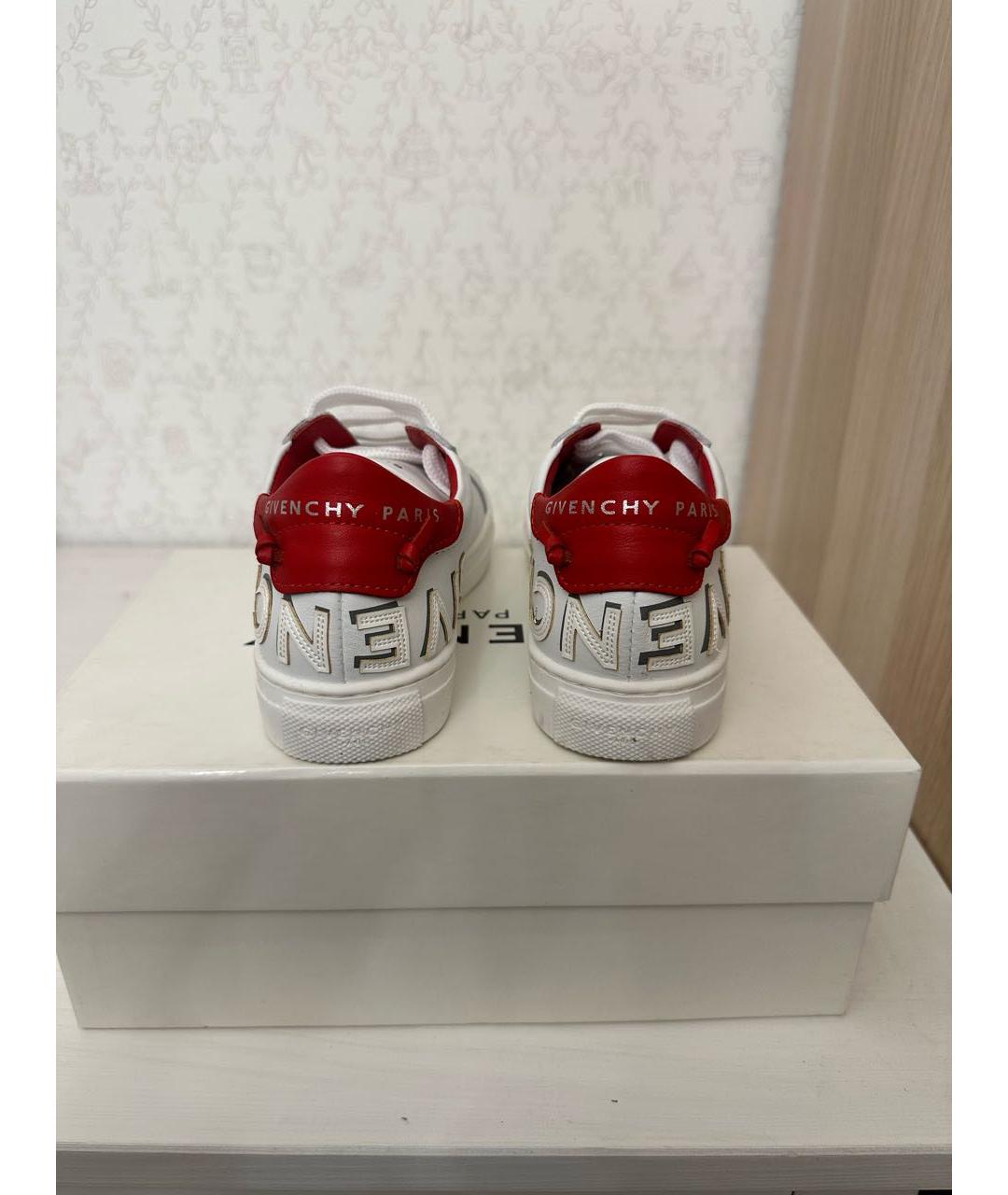GIVENCHY Белые кожаные кеды, фото 4