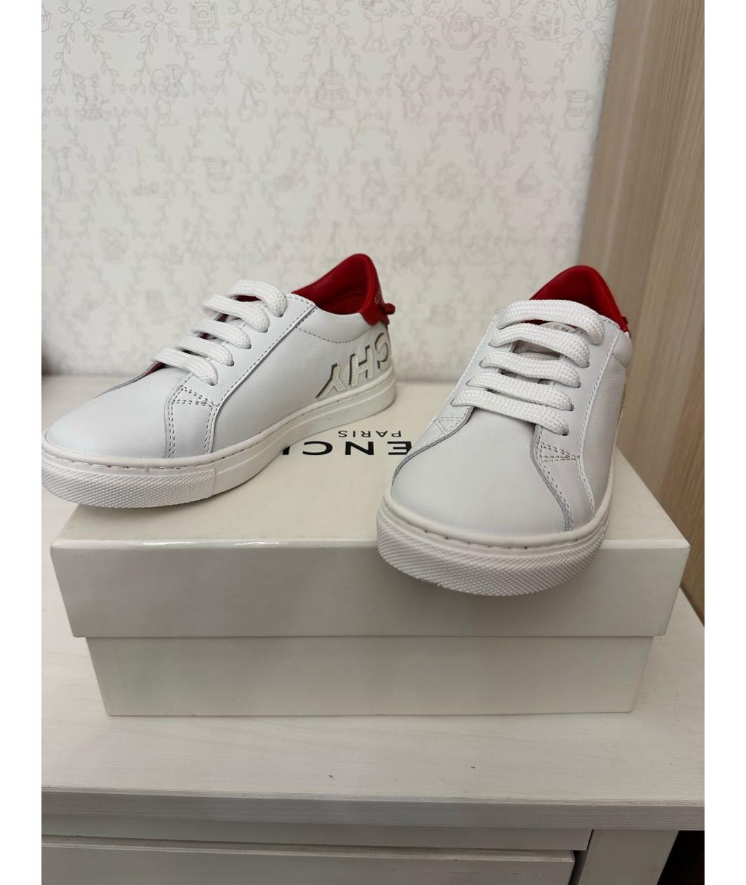 GIVENCHY Белые кожаные кеды, фото 3