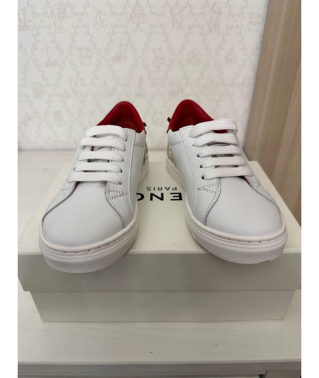 GIVENCHY Белые кожаные кеды, фото 2