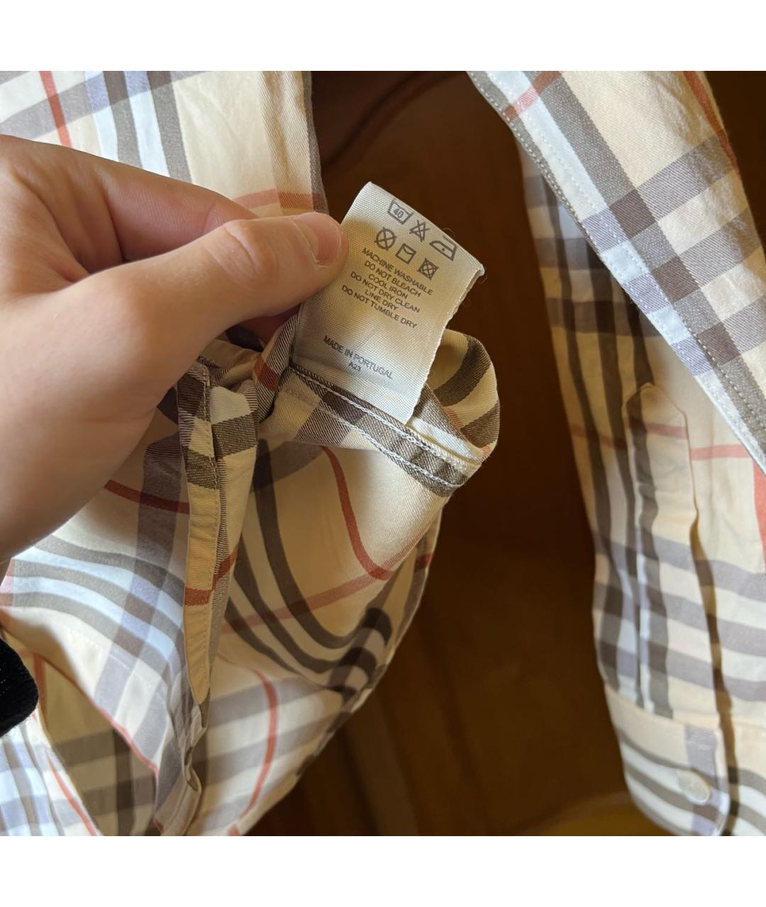 BURBERRY Мульти хлопковая рубашка, фото 7