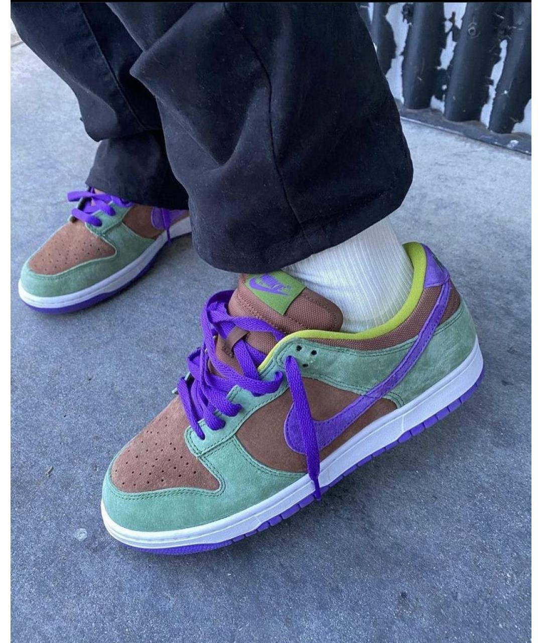 NIKE Мульти замшевые низкие кроссовки / кеды, фото 5