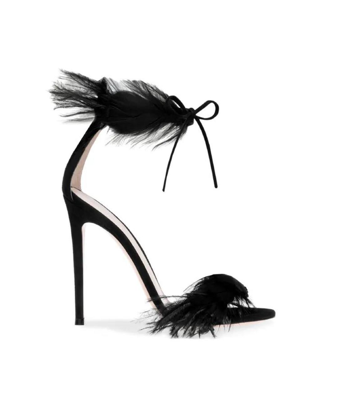 GIANVITO ROSSI Черные босоножки, фото 1